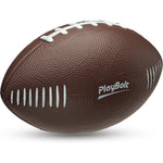 PlayBolt mini foam football brown front view for kids active sports play