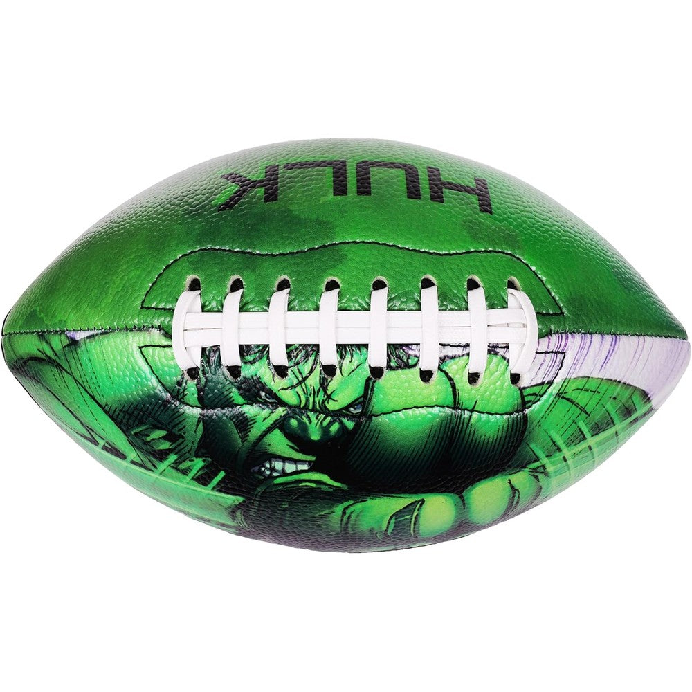 Capelli Sport Marvel Avengers Hulk youth football front view showing the green superhero design.