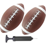ABAJI toy football pack of two front view showing six inch size