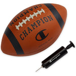 Champion Blitz All Weather American Football front view showcasing classic black rubber cover texture.