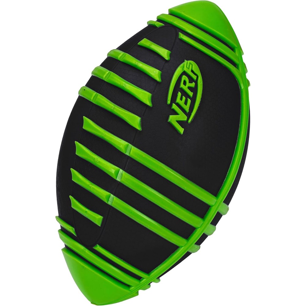 Nerf Weather Blitz Foam Football green front view outdoor sports toy