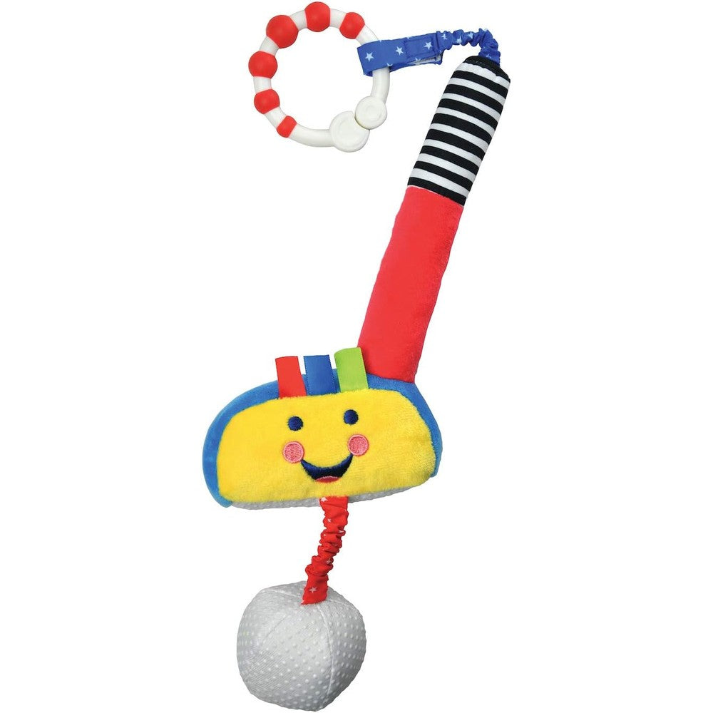 Little Sport Star newborn golf club plush toy front view