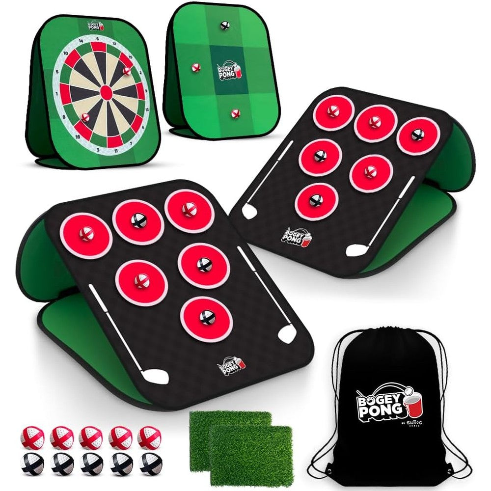 Swooc Games Bogey Pong 3-in-1 golf set front view