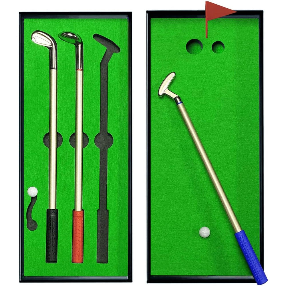 Santa Casa golf pen set and desktop putting green kit