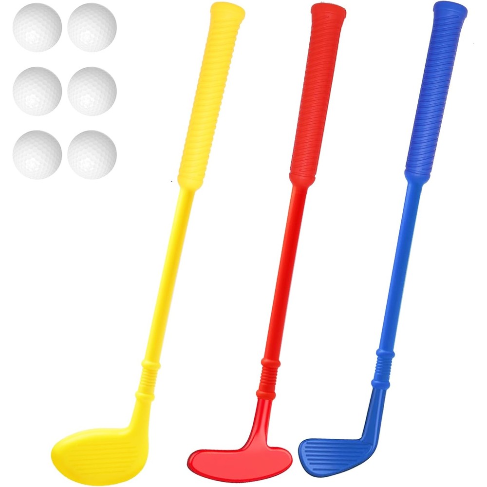 Dyienocs plastic mini golf club set front view