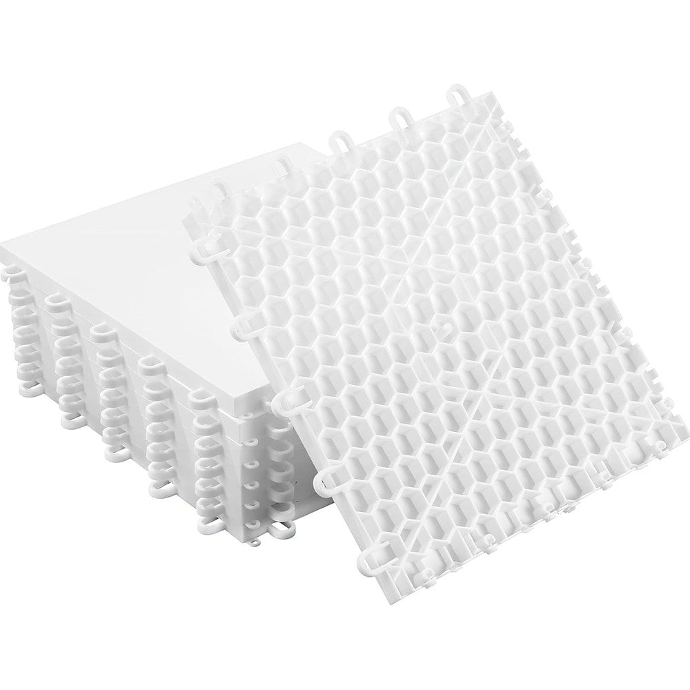 Sibosen dryland synthetic ice hockey floor tiles pack front view on floor