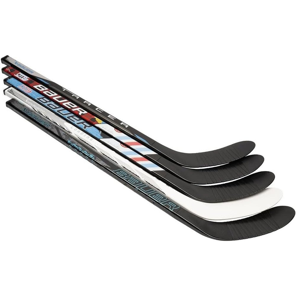 Bauer Mystery Mini Youth Hockey Stick front view showing the sealed mystery surprise packaging bag.