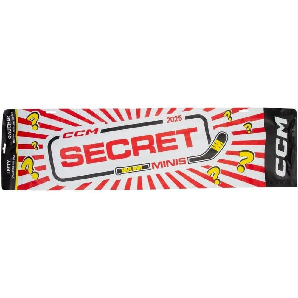 CCM Secret Mini 2025 Mini Hockey Stick front view premium collectible right hand stick