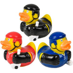 Rhode Island Novelty hockey rubber duckies front view premium imported collectible bath toys.