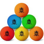ACE HOCKEY mini hockey balls pack of six front view authentic indoor foam balls.