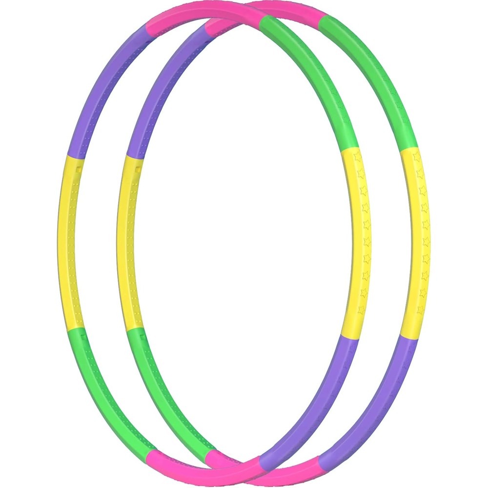2Buyshop color hoop 2 pack front view for kids fitness