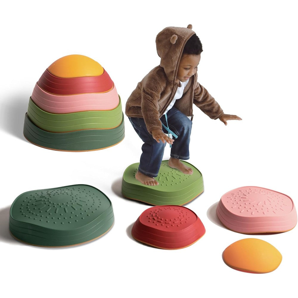 Makarci balance stepping stones front view sensory play