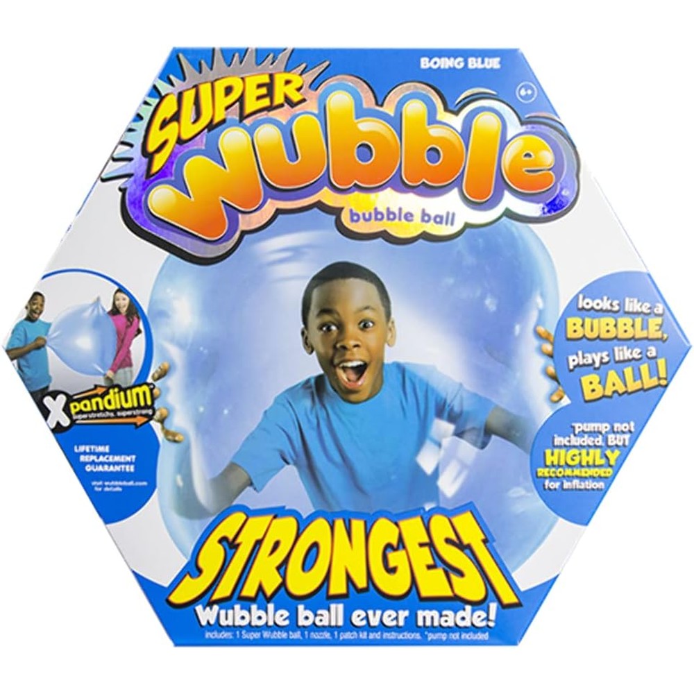 NSI Super Wubble Bubble Ball Boing Blue front view