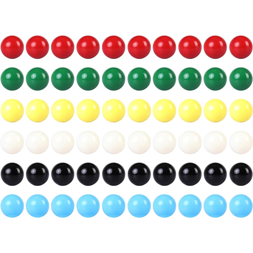 Laviesto game replacement marbles front view sixty piece set in six colors