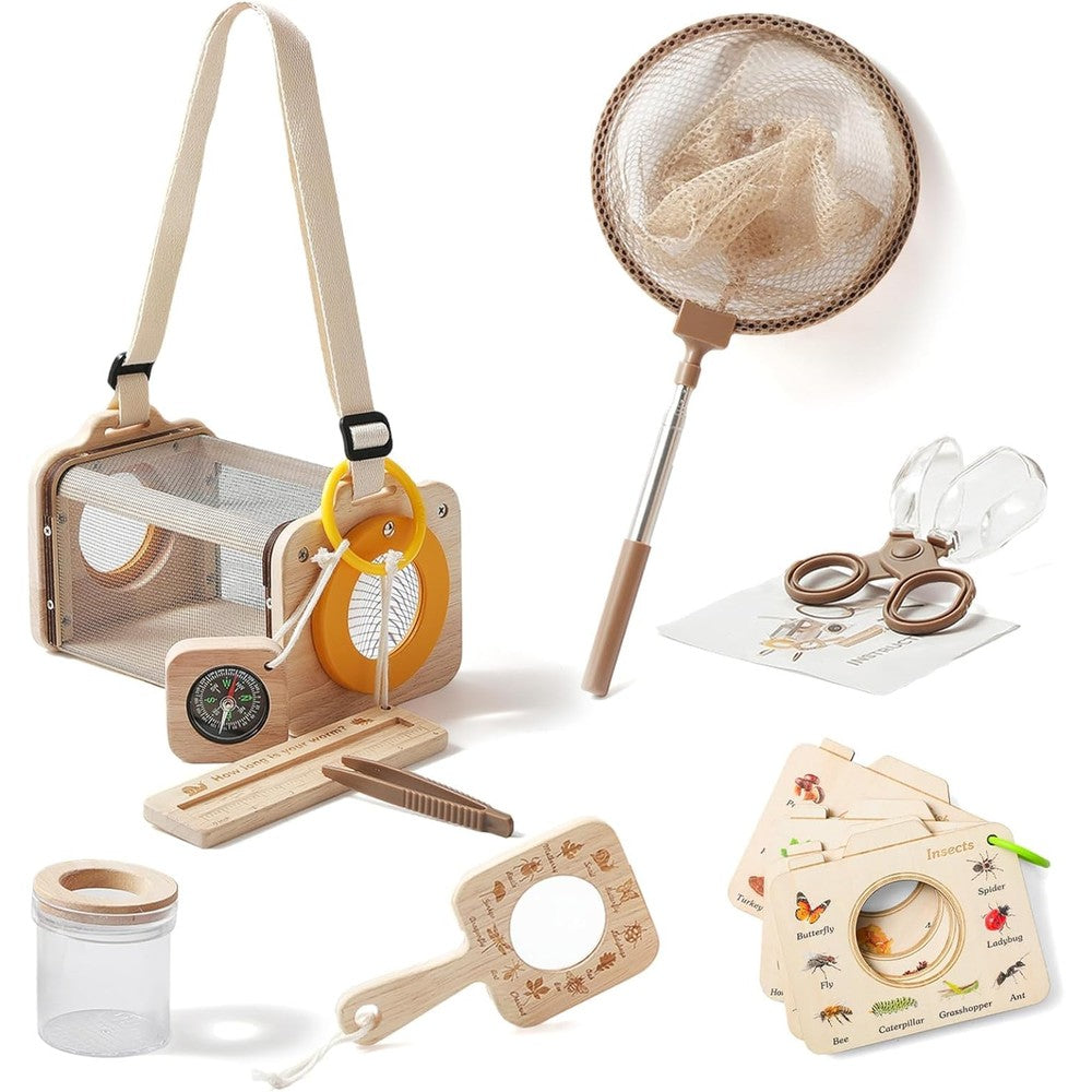 Ibwaae 10 Piece Kids Bug Catcher Explorer Kit front view