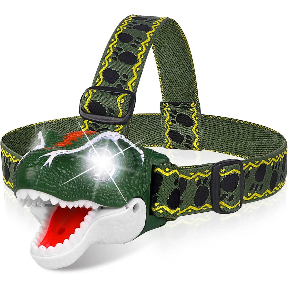 DX DA XIN T-Rex dinosaur headlamp front view for kids