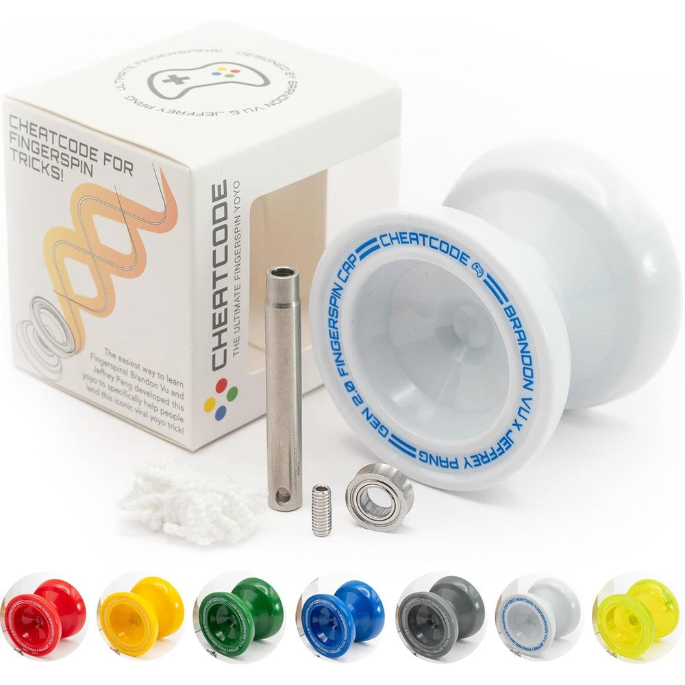 Cheatcode Yoyo by Brandon Vu white front view professional yoyo