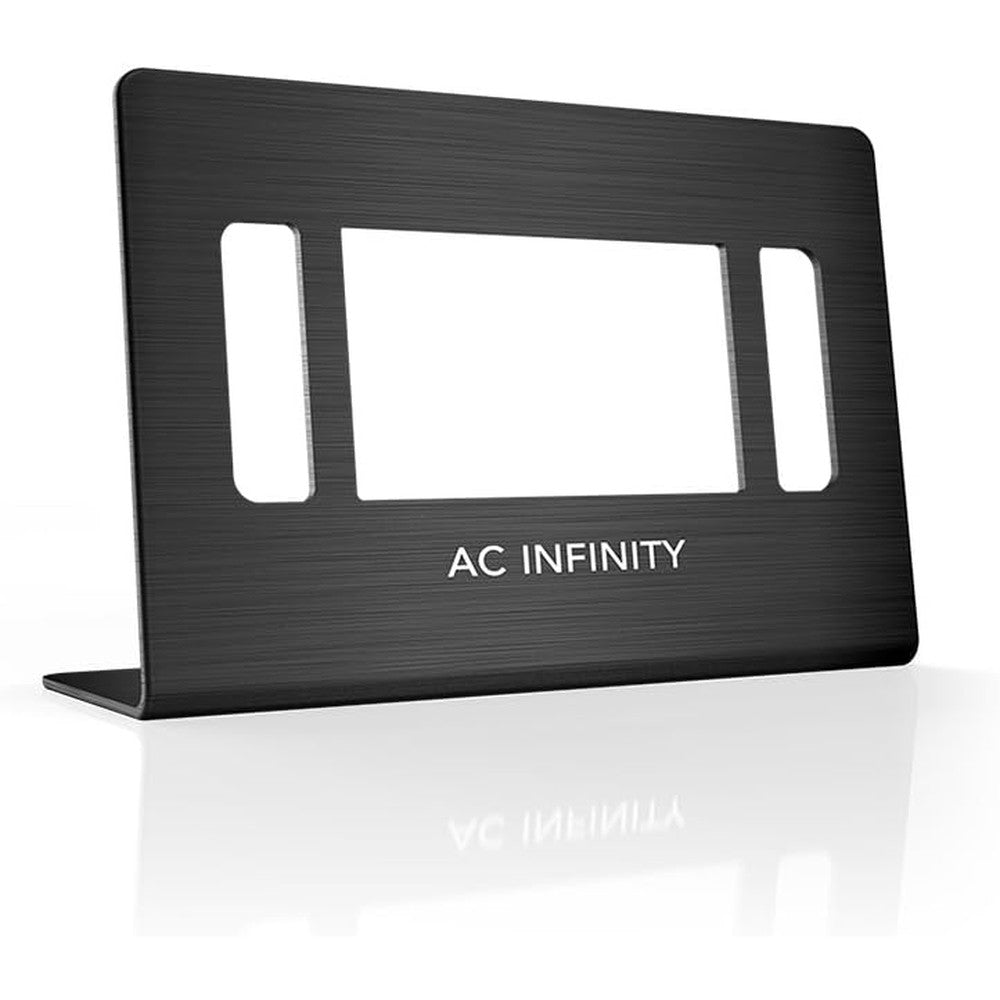 AC Infinity Black Controller Stand front view premium aluminum desktop base
