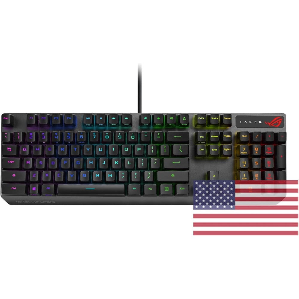Asus ROG Strix Scope RX gaming keyboard front view