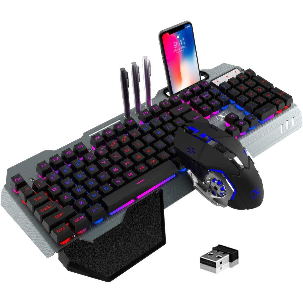 LexonElec wireless gaming keyboard and mouse combo front view