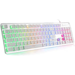 Langtu L1 white membrane gaming keyboard front view