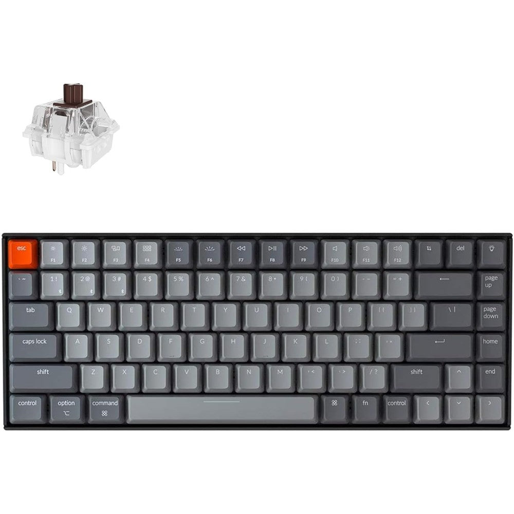 Keychron K2 75% Wireless Mechanical Keyboard front view