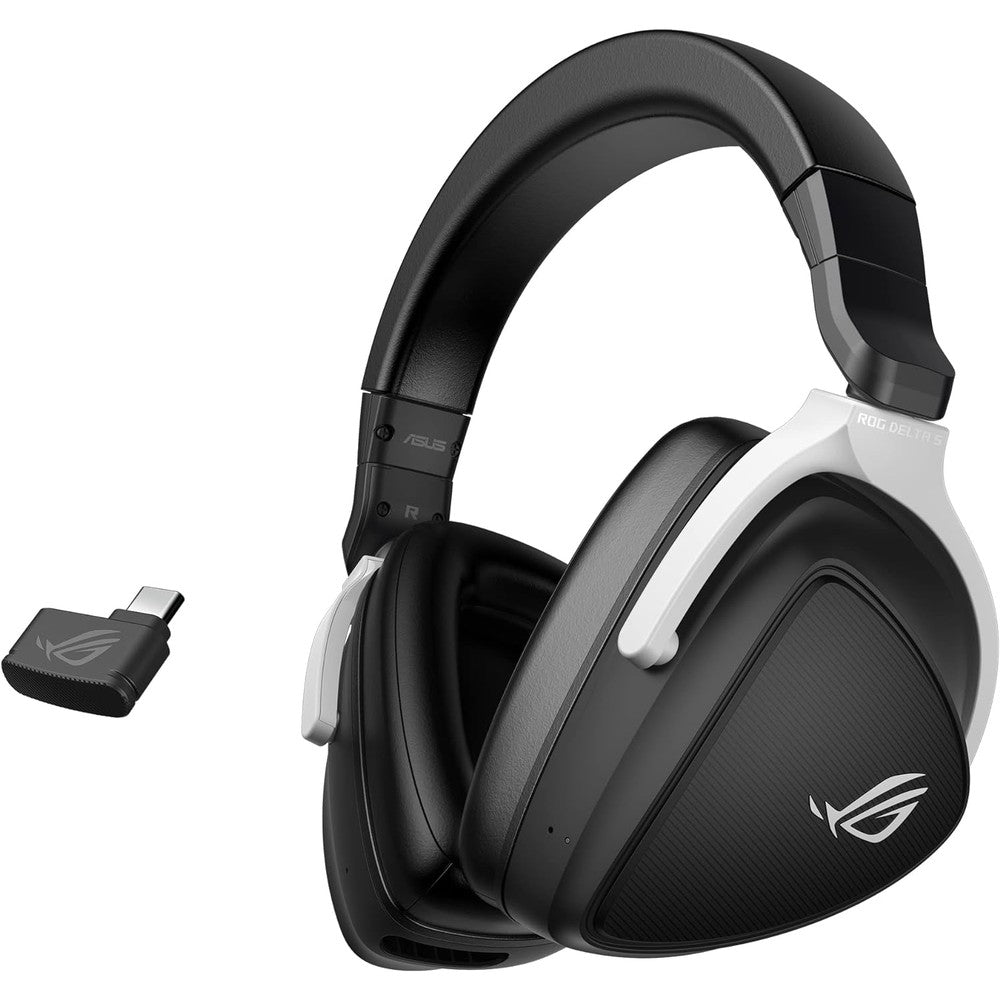 Asus Rog Delta S Wireless Gaming Headset black front view