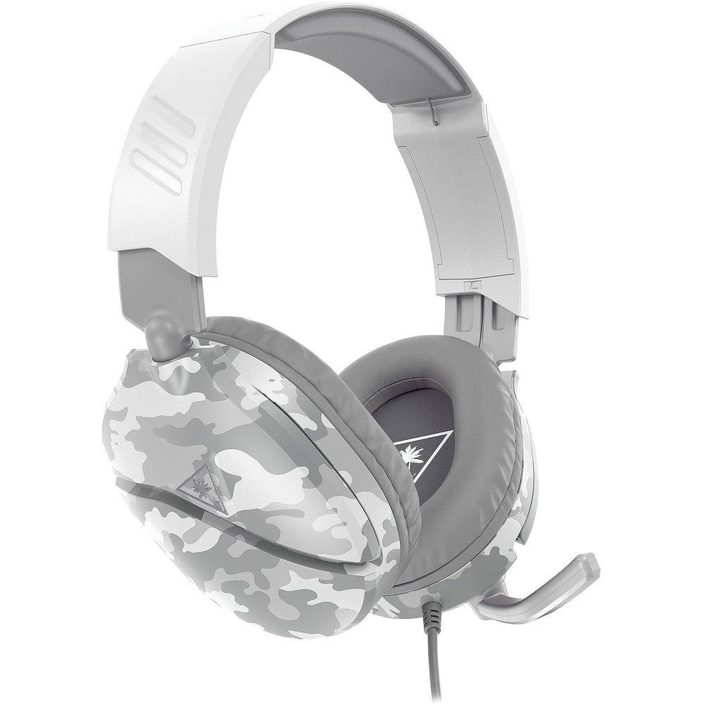 Turtle Beach Recon 70 Camo White gaming headset front view