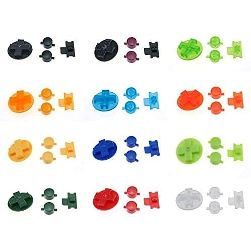 SZLG Gameboy Classic DMG-01 replacement buttons blue front view premium modification kit