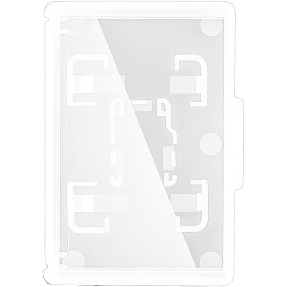 N-KONGJIAN clear plastic game card cases front view showing individual storage slots for Nintendo Switch cartridges