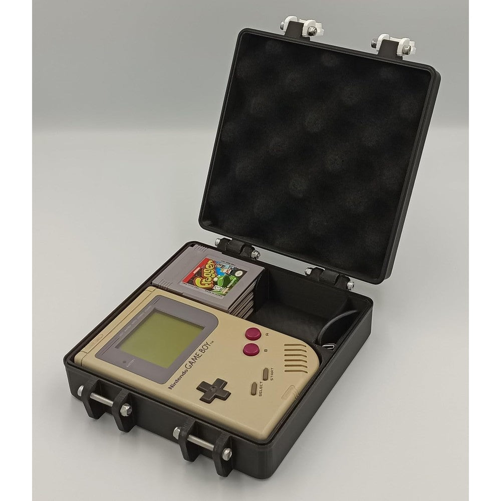 Generic Game Boy Rugged Protective Carrying Case front view showing the durable 3D-printed exterior shell.