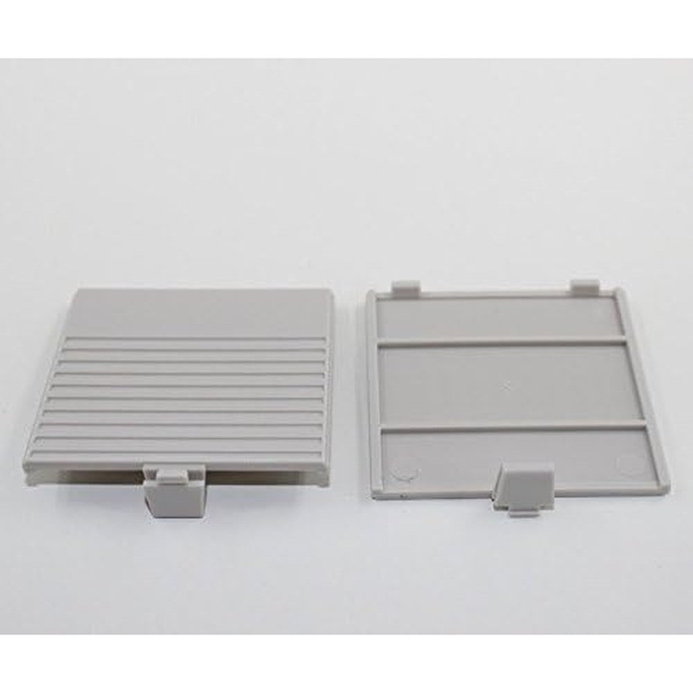Nbgame replacement gray battery door cover front view for retro console restoration