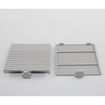 Nbgame replacement gray battery door cover front view for retro console restoration