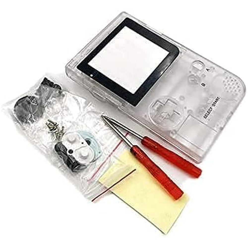 Sonuen Gameboy Pocket clear housing cover full case replacement shell front view