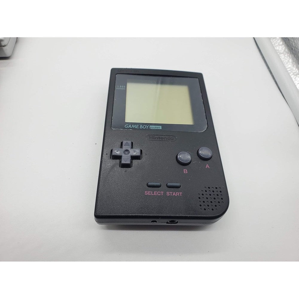GameboyyGarage Nintendo Game Boy Pocket Black front view backlit screen