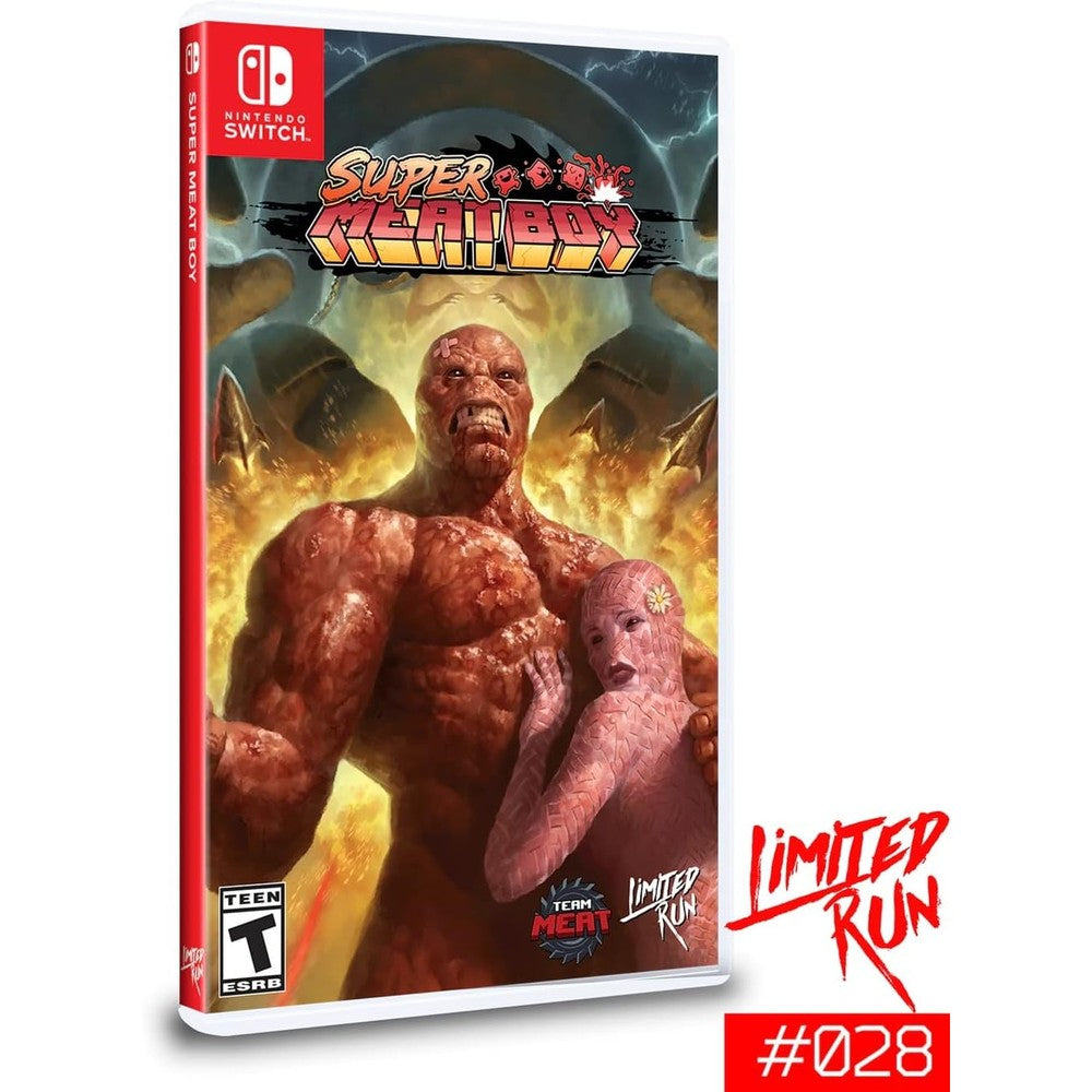 Limited Run Games Super Meat Boy Nintendo Switch front view retail case