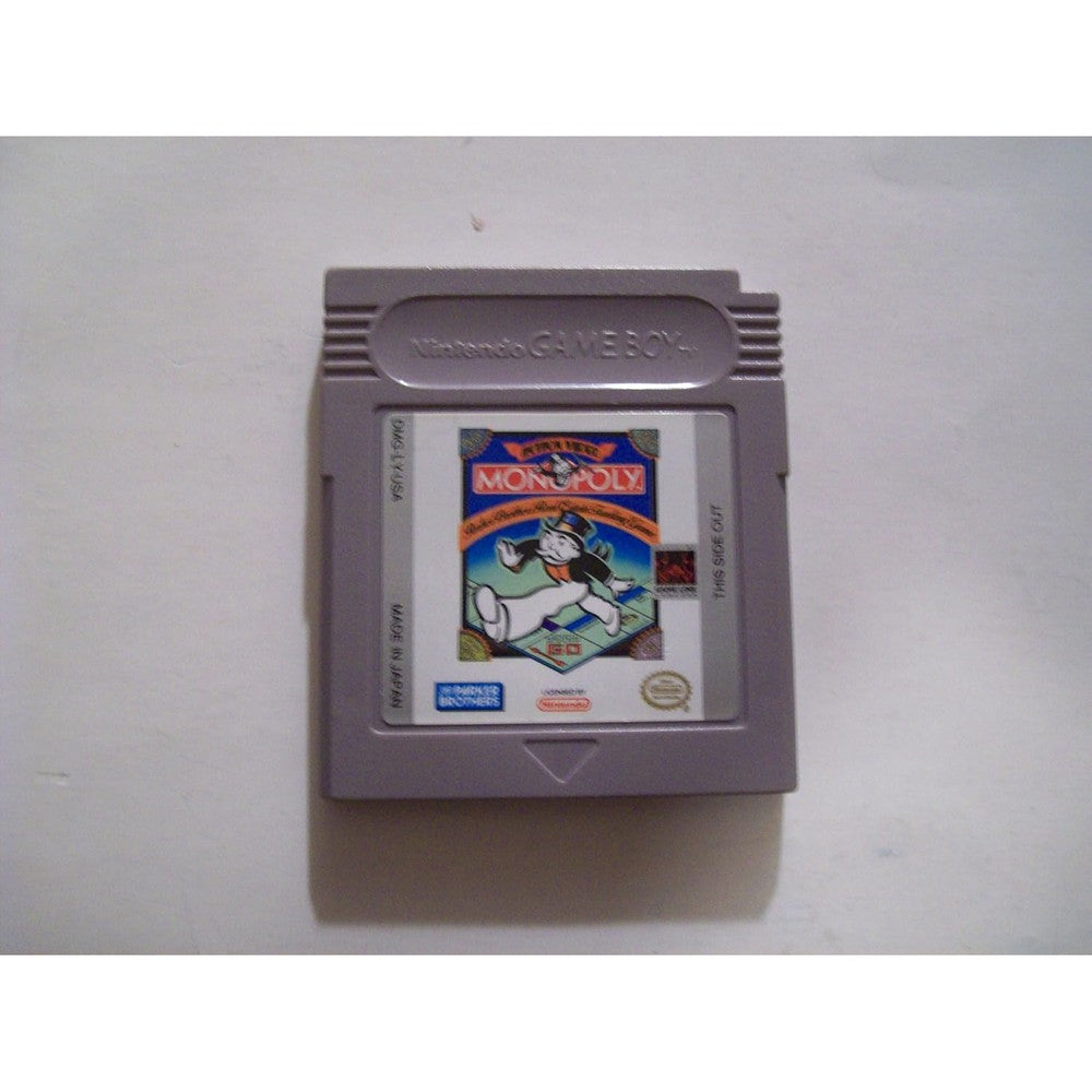 MongousRetro Monopoly Nintendo Game Boy vintage 1991 cartridge front view authentic retro video game collectible