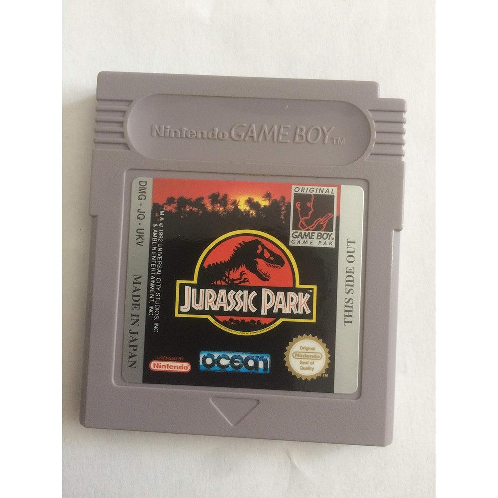 J & L Game Jurassic Park Nintendo Game Boy pre-owned authentic cartridge front view