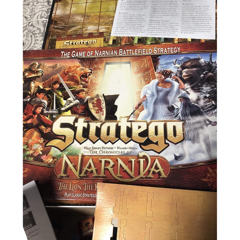 Hasbro Gaming Stratego Chronicles of Narnia special edition board game front box view
