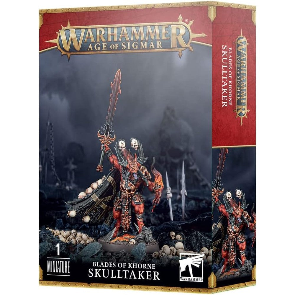 Games Workshop Warhammer Blades of Khorne Skulltaker unpainted plastic miniature front view