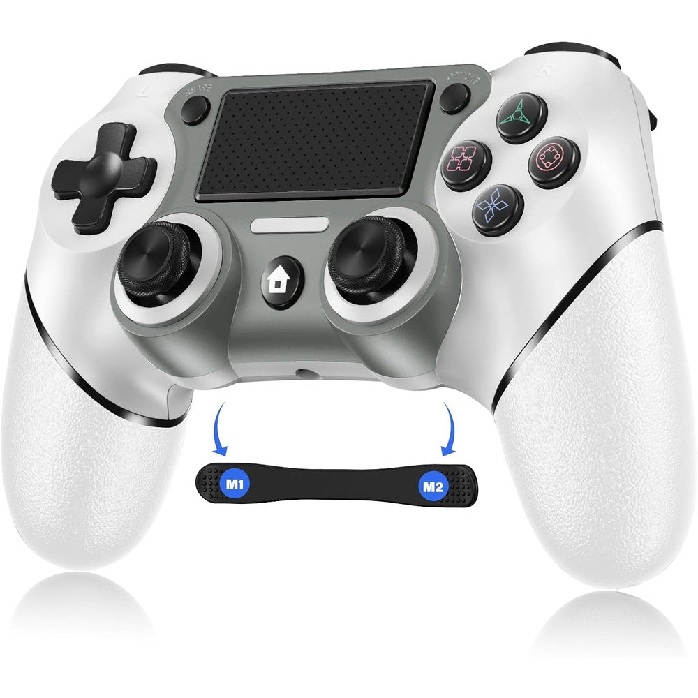 Sombbry wireless controller for PS4 white front view