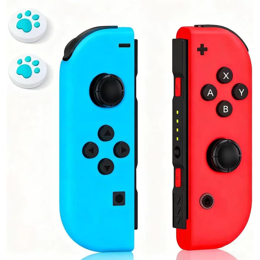 Hamgader switch replacement controller red and blue front view