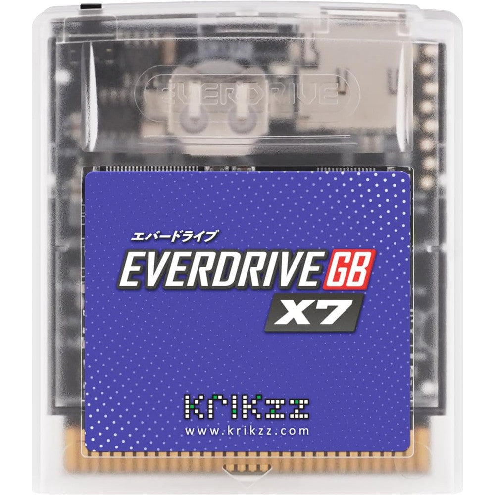 EverDrive GB X7 flash cartridge front view for Game Boy
