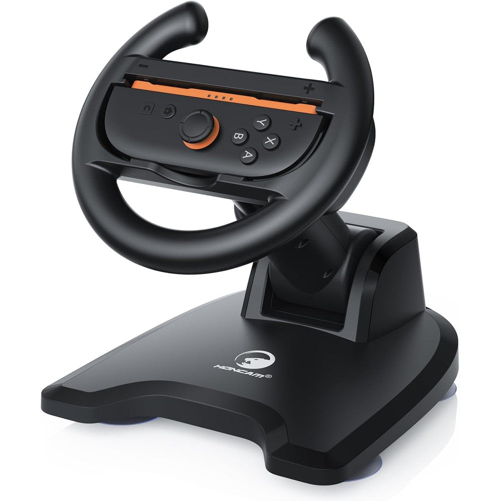 HONCAM steering wheel for Nintendo Switch front view tabletop attachment