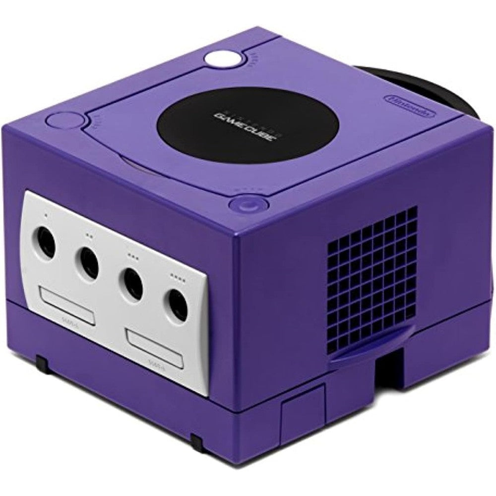 Nintendo Gamecube Indigo console front view showing controller ports