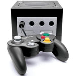 Nintendo Gamecube System Console Jet Black front view authentic gaming console
