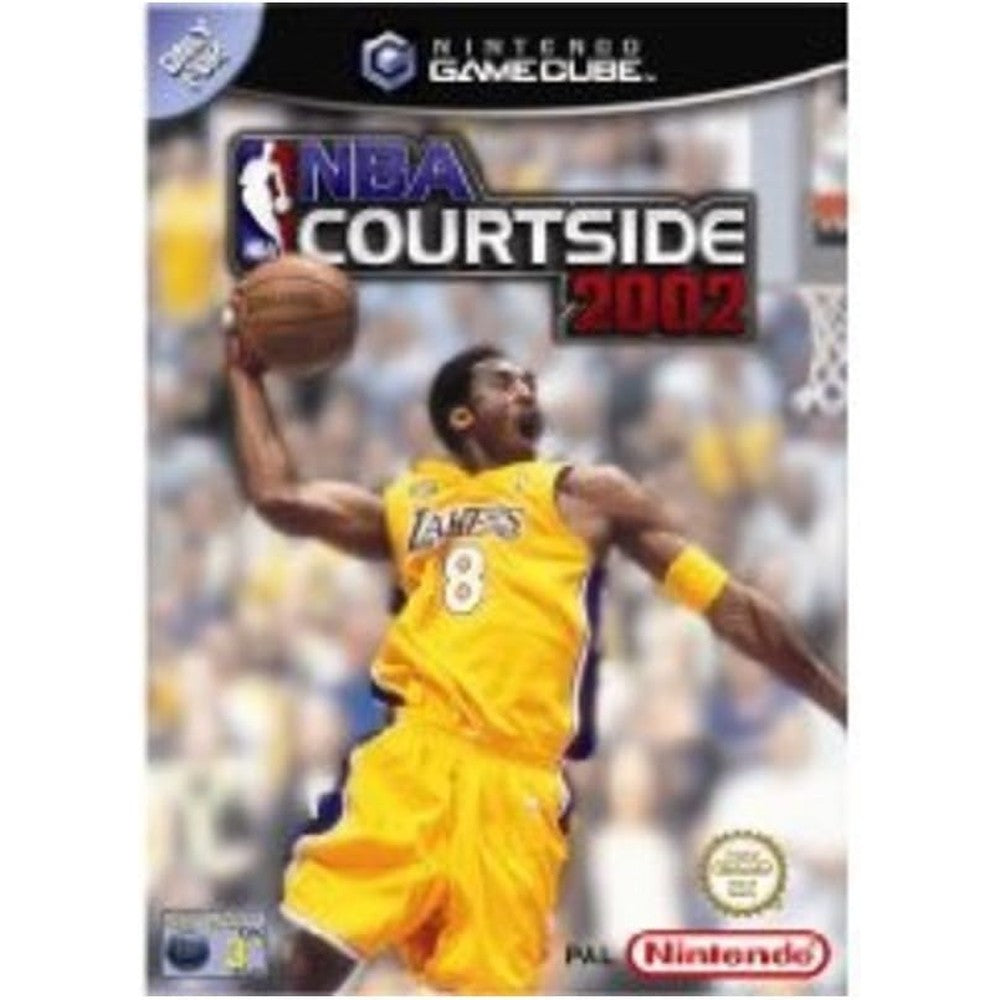 Nintendo NBA Courtside 2002 GameCube front view box art featuring Kobe Bryant
