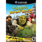 Activision Shrek Smash N Crash Racing Nintendo GameCube front cover art featuring Shrek and Donkey