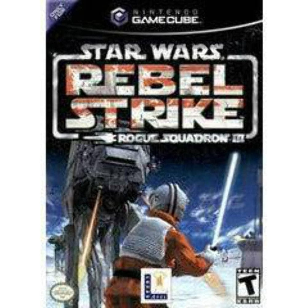 LucasArts Star Wars Rogue Squadron III Rebel Strike GameCube front view showing official box art.