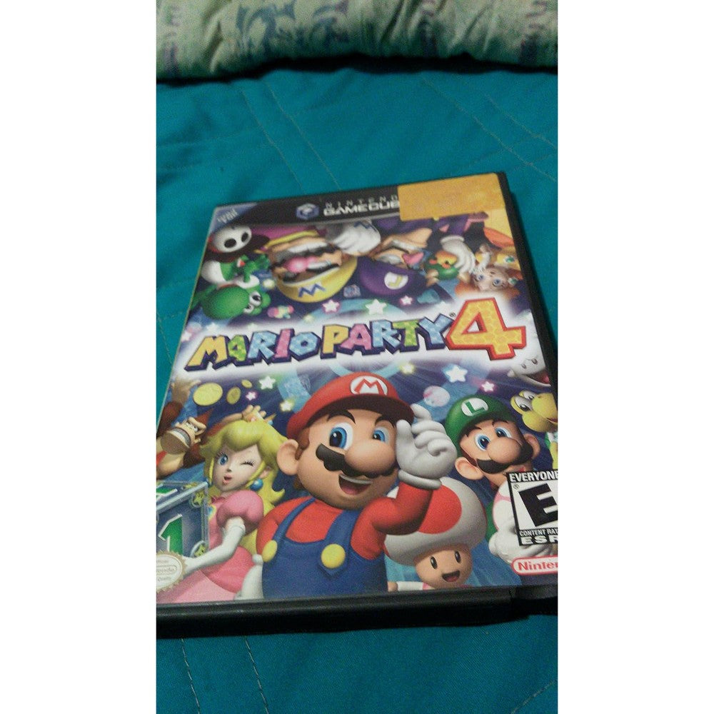 Nintendo Mario Party 4 GameCube pre owned disc front view classic retro video game artwork